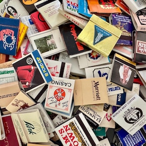 Lot of 60s70s80s90s Unused Matchbooks | Vintage Restaurants Bars Weddings Matchbooks | Mid Century Matchbooks | Unstruck Matches |