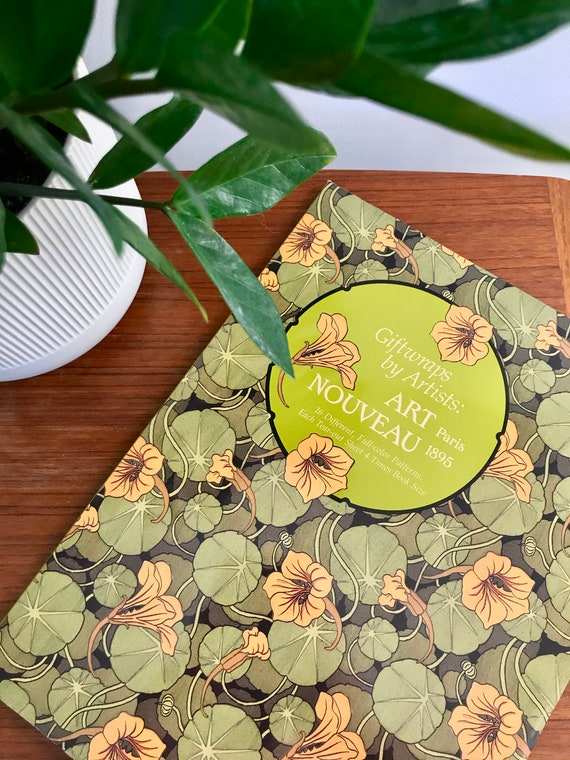Art Nouveau Paper Art Nouveau Ephemera Gift Wrapping Paper - Etsy