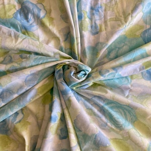 Vintage gebloemd laken: pastelkleurige aquarel dekbedovertrek Queen, Cannon Monticello