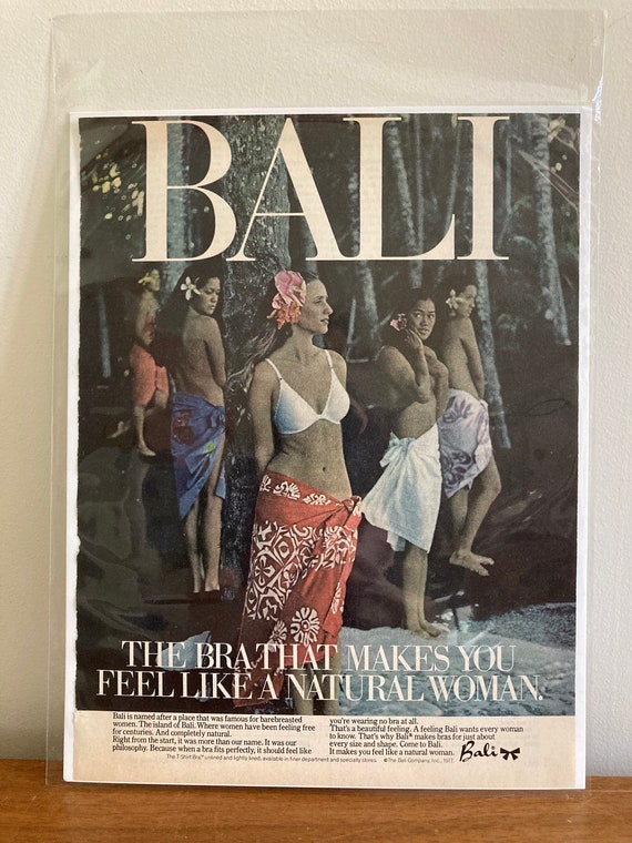 70s Bali Bras Advertisement Vintage Baki T Shirt Bra Ad 1977 Lingerie  Magazine Ad Retro Bali T-shirt Bra Print Ad 70s T-shirt Bra 