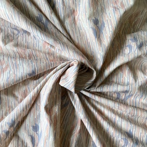 Vintage Texmade Flat Sheet: Pastel Tulip Floral Bedding