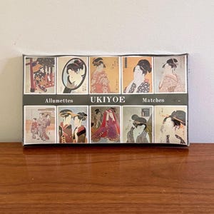 Rare Ukiyo-e Japanese Matchbooks - Set of 10 Vintage Boxed Matches