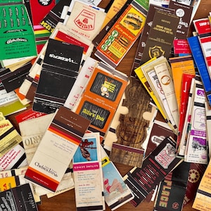 Lot of 60s70s80s90s EMPTY Matchbooks | FLATTENED Matchbooks | Vintage Restaurants Bars Weddings Matchbooks | Mid Century Matchbooks