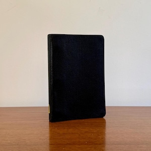 Mini 3 Ringbuch | Vintage Schwarz Ringbuch | Retro 40er50er Jahre Büro Accessoires | Retro Adressbuch | Vintage Haus- und Bürobedarf