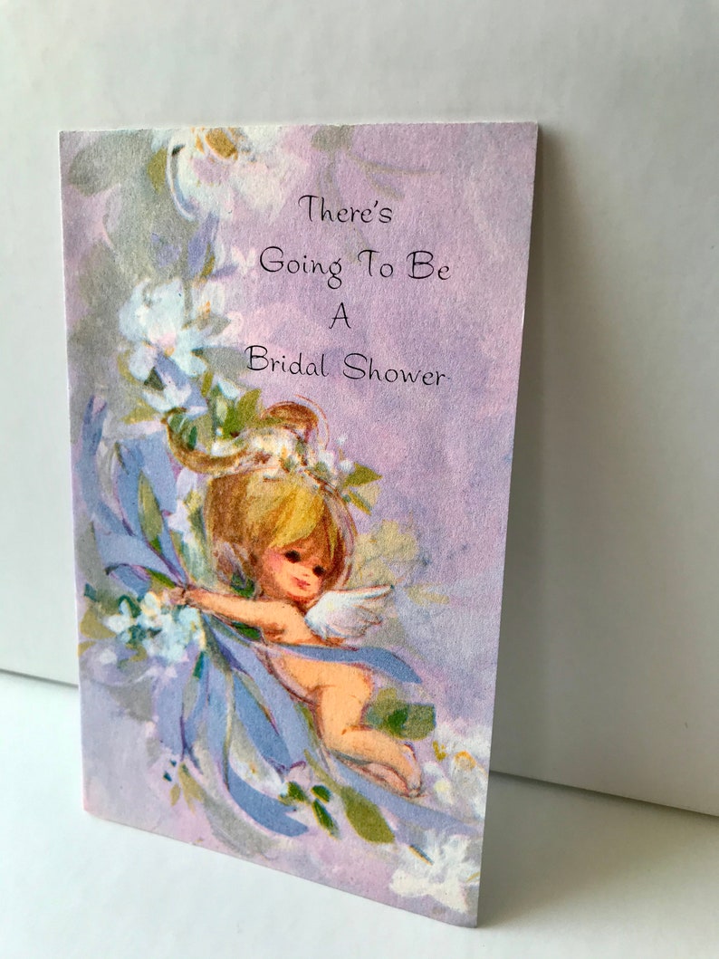 Vintage 1960s Bridal Shower Invitations Vintage Party Etsy