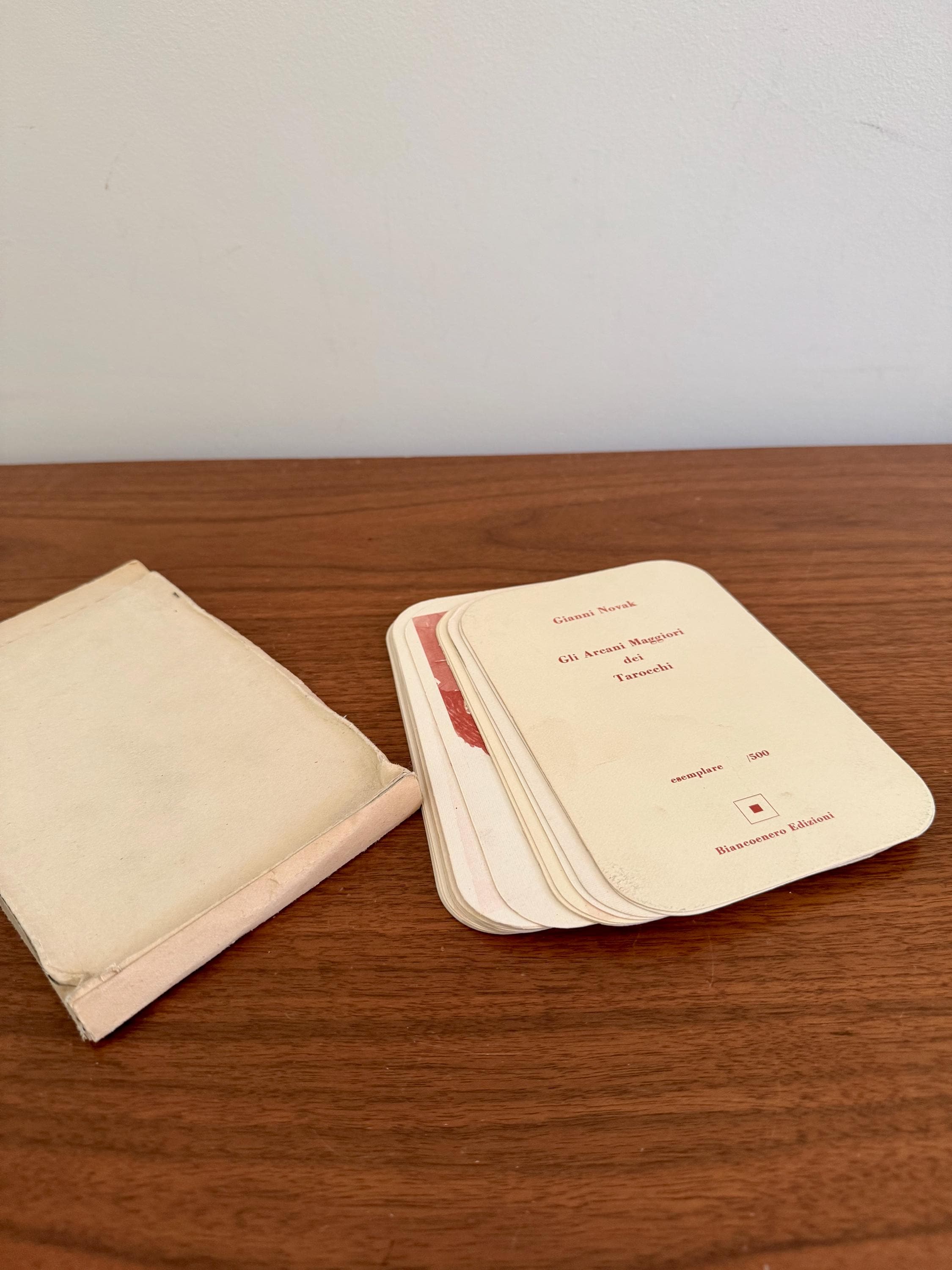 80年代ヴィンテージの大アルカナタロットデッキ - ジャンニ