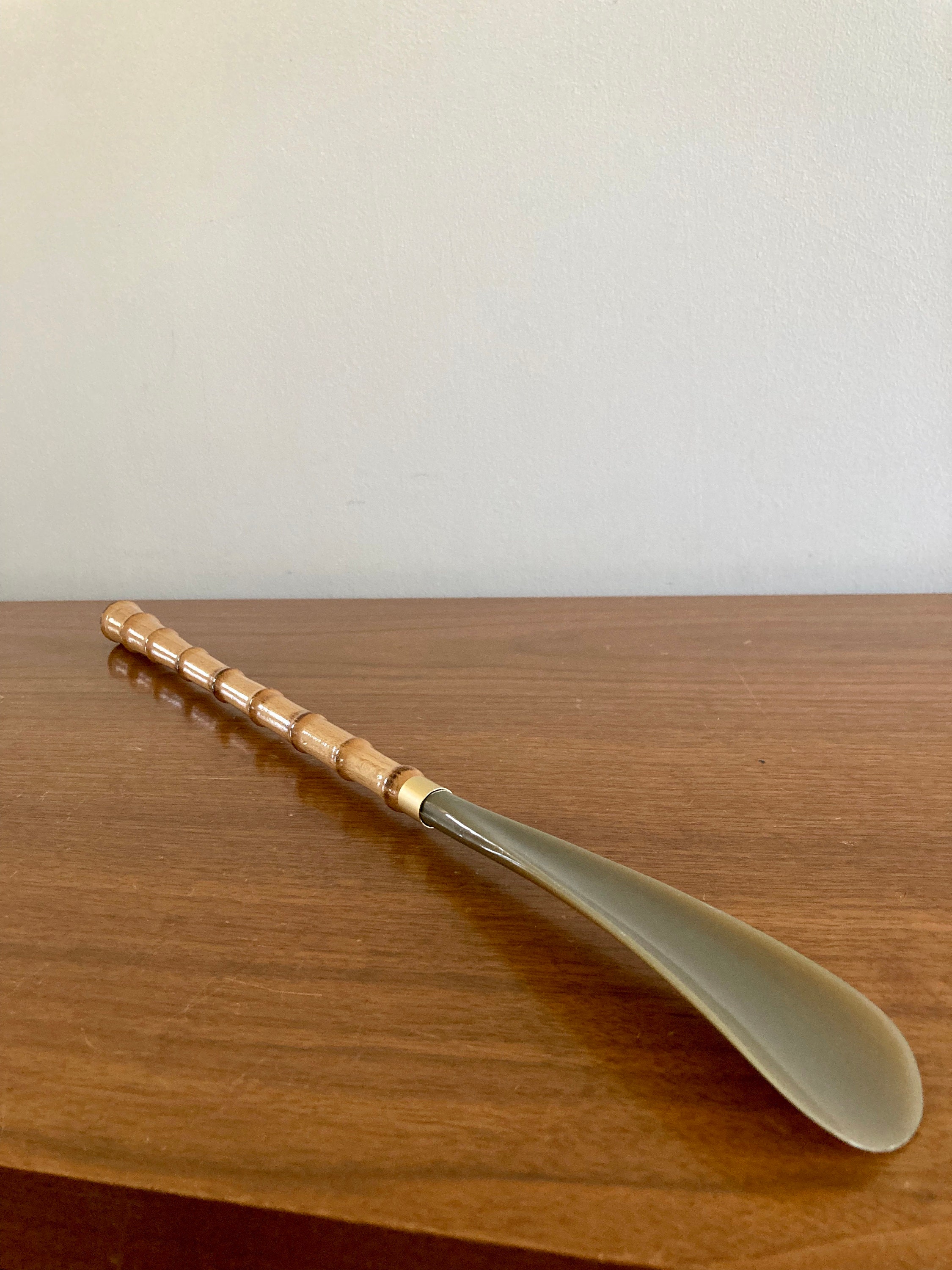 Italian Made Bamboo Shoe Horn Vintage Bamboo Shoe Horn Etsy