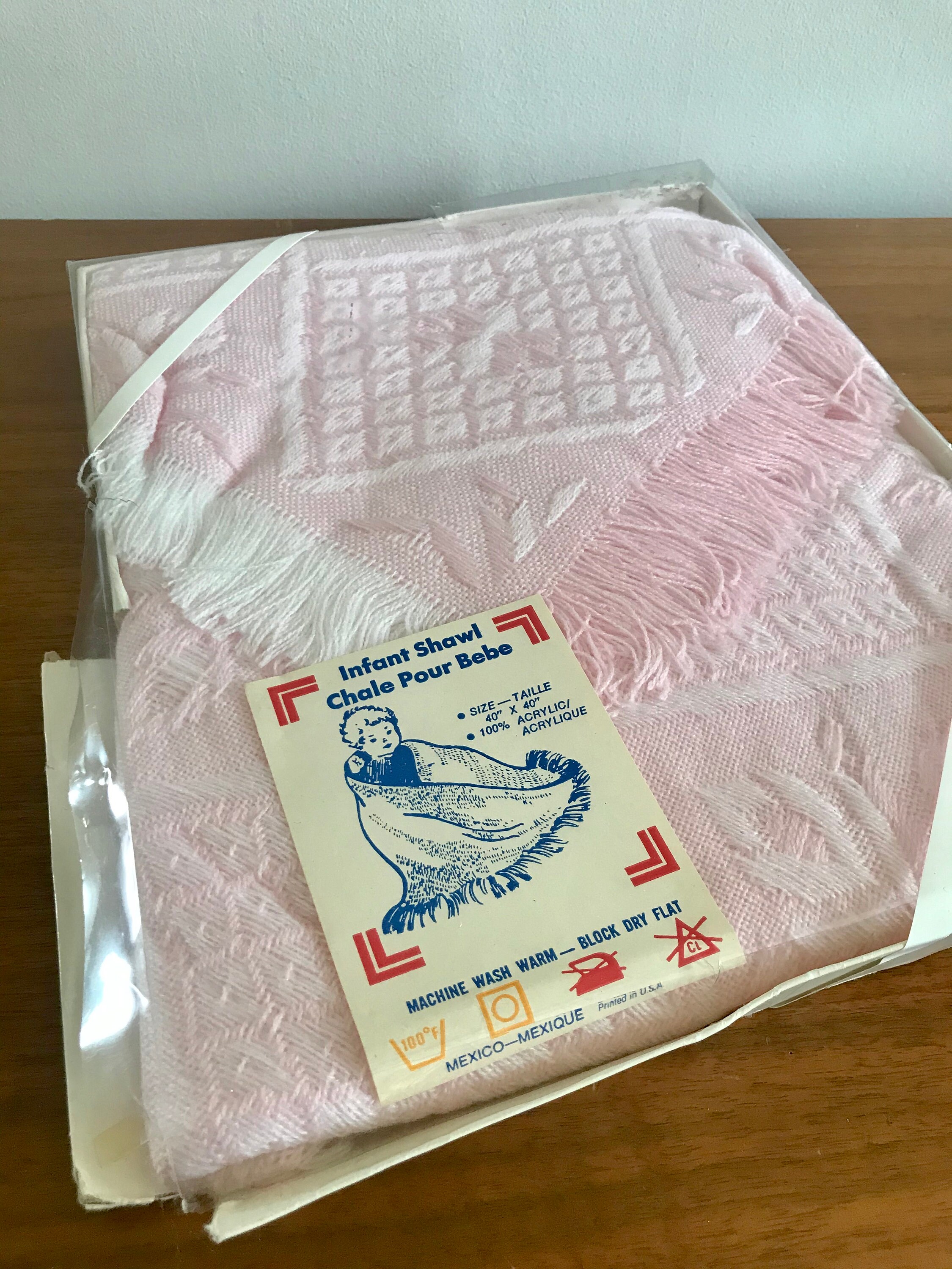 Baby Blanket NOS Vintage Infant Blanket Mexican Baby Etsy