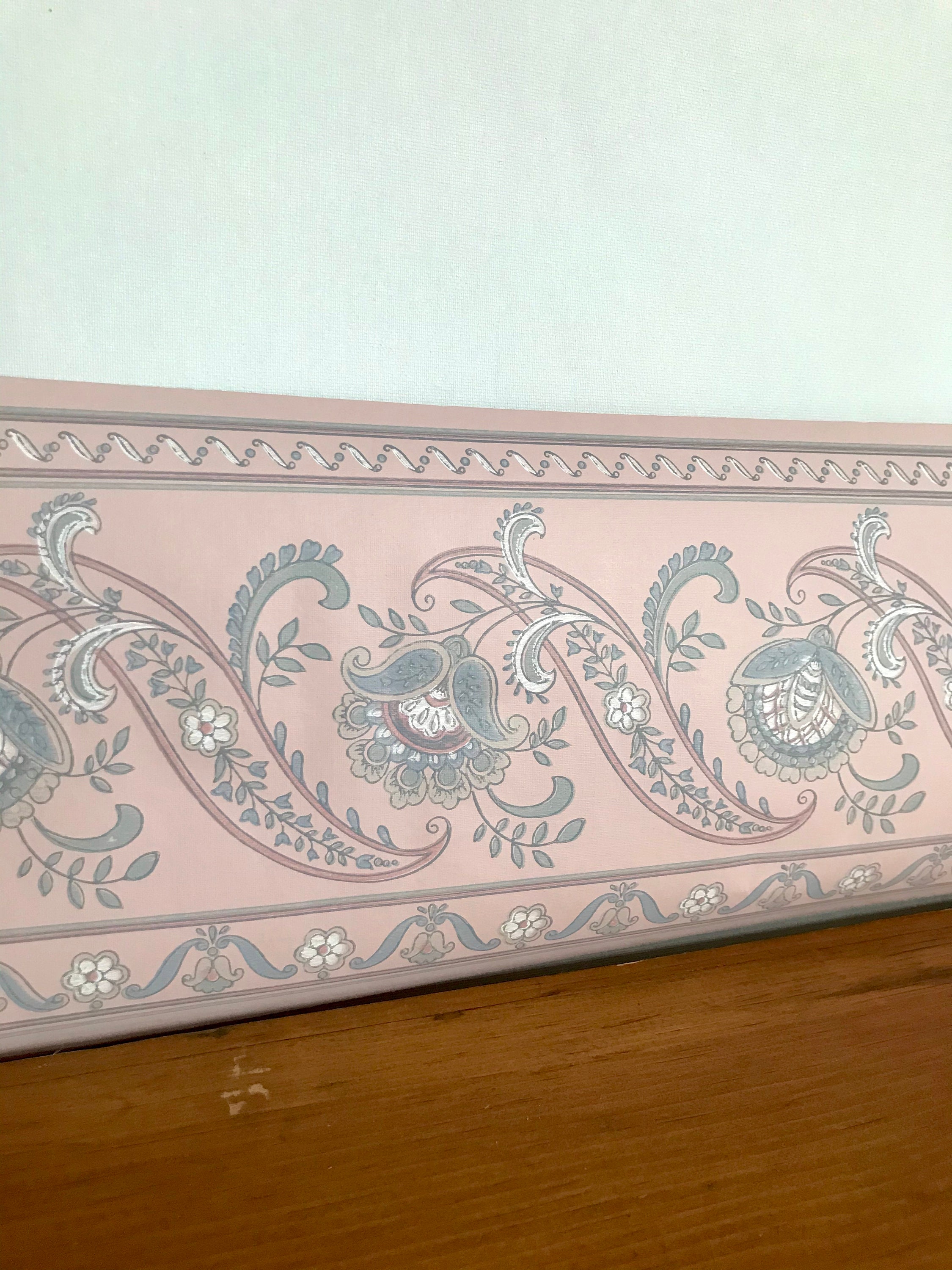 Vintage 80s90s Paisley Prepasted Wallpaper Border 80s90s | Etsy
