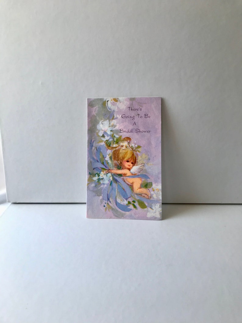 Vintage 1960s Bridal Shower Invitations Vintage Bride 60s Wedding Mid Century Invitations Vintage Party Invitations