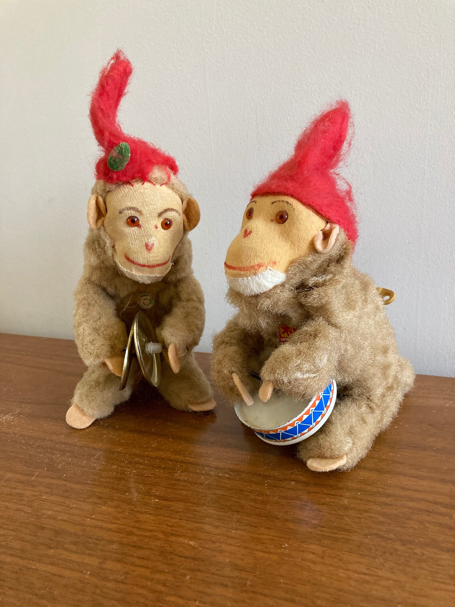 SET 2 Carl Original Wind up Monkeys Drumming Monkey Monkey Etsy