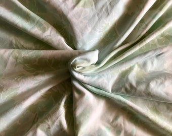 Vintage Texmade gebloemd laken: jaren 50/60 queensize beddengoed