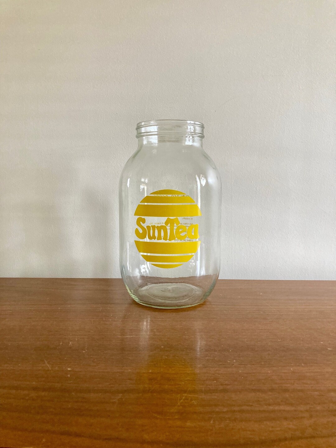 3 Litre Sun Tea Jar Vintage 80s Sun Tea Glass Jar Retro 80s Iced Tea