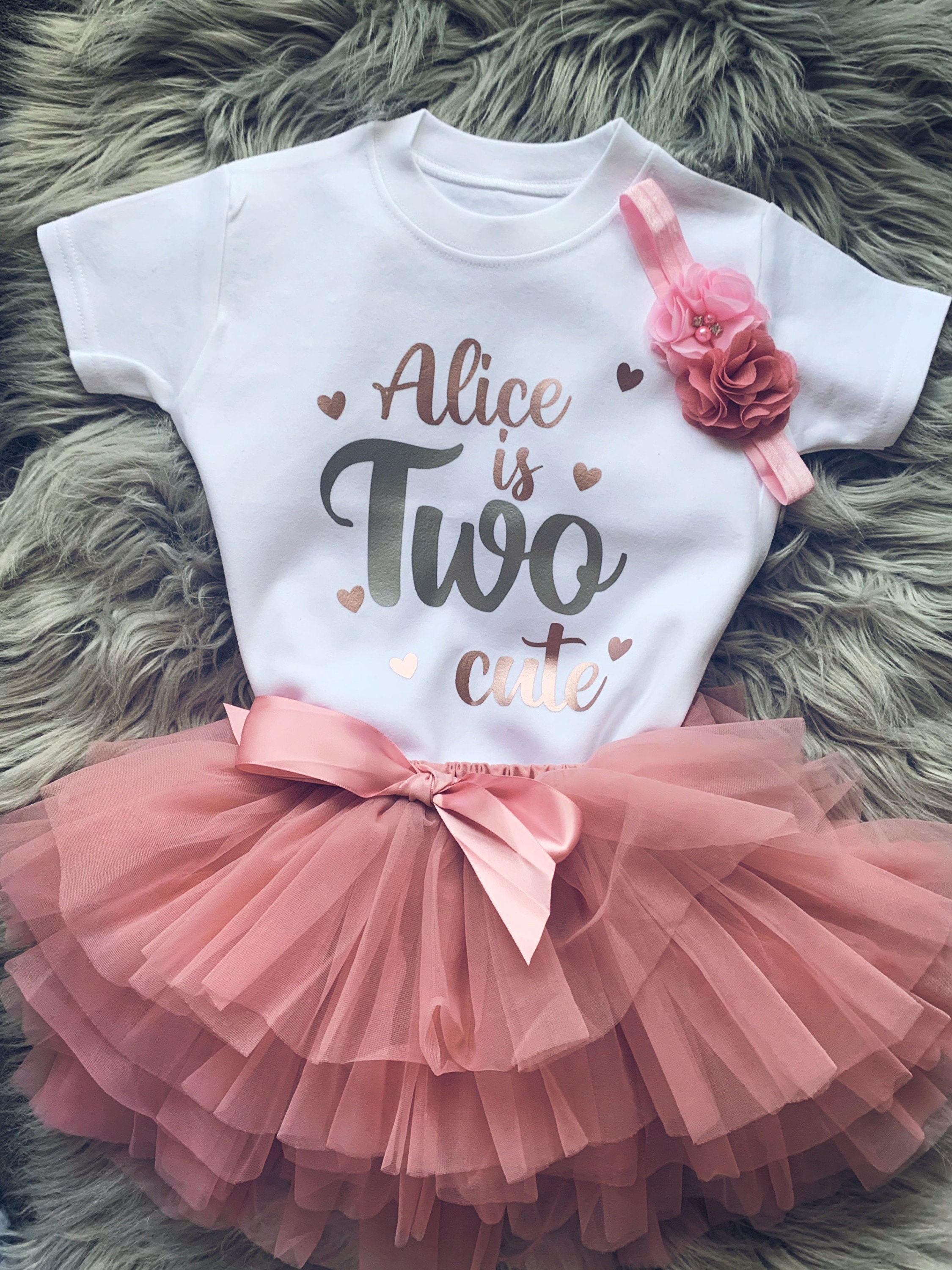 3 Piece Personalised Tutu Outfit Set Birthday Christmas - Etsy UK