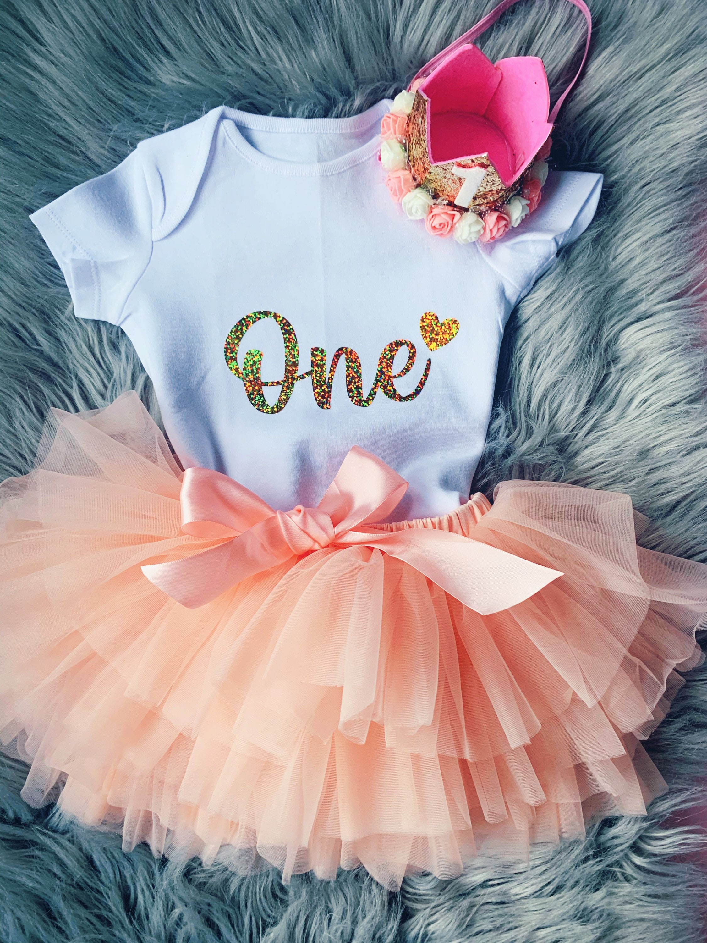 Pumpkin Princess Birthday Outfit Kleding Meisjeskleding Tops & T-shirts Birthday Shirt/Body Suit with Tutu 