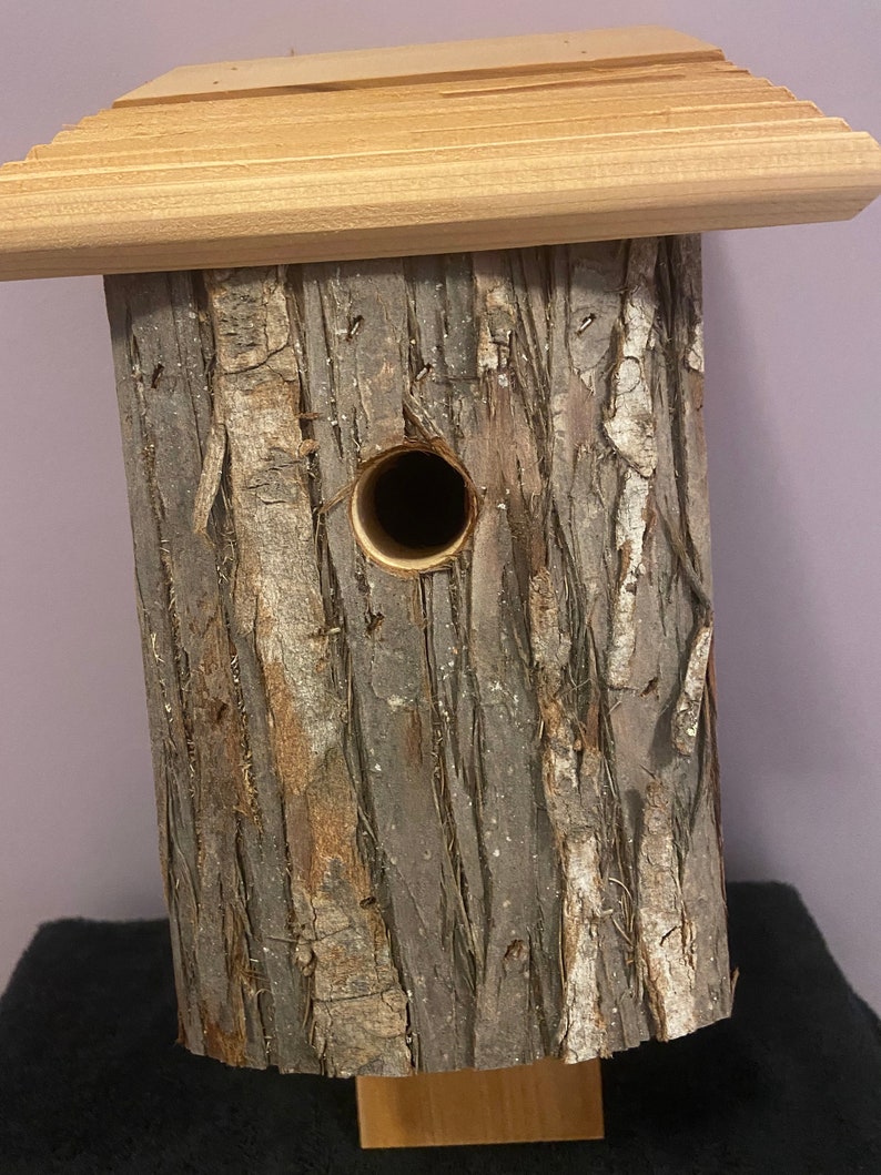 1 New Handmade Cedar Bird House Wren/chickadee Etsy
