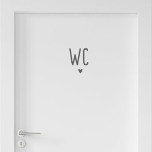 Autocollants, panneaux et étiquettes pour portes de toilettes en film vinyle image 4