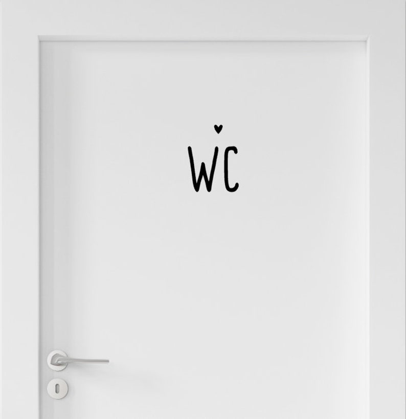 Autocollants, panneaux et étiquettes pour portes de toilettes en film vinyle image 6