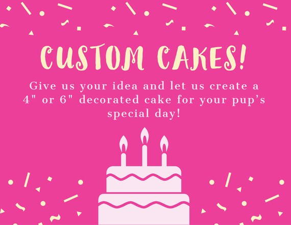 custom dog cakes