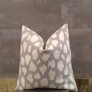 High End Designer Pillow Cover  Grey and White Cushions  Decorative Designer Throw Pillow  Cushions for Living Room Sofa  CATIE