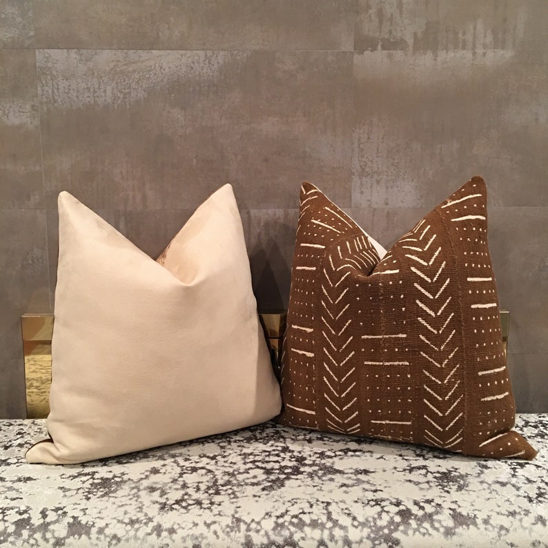 Faux Suede Pillow Cover Suede Pillow Cover Beige Pillow Etsy