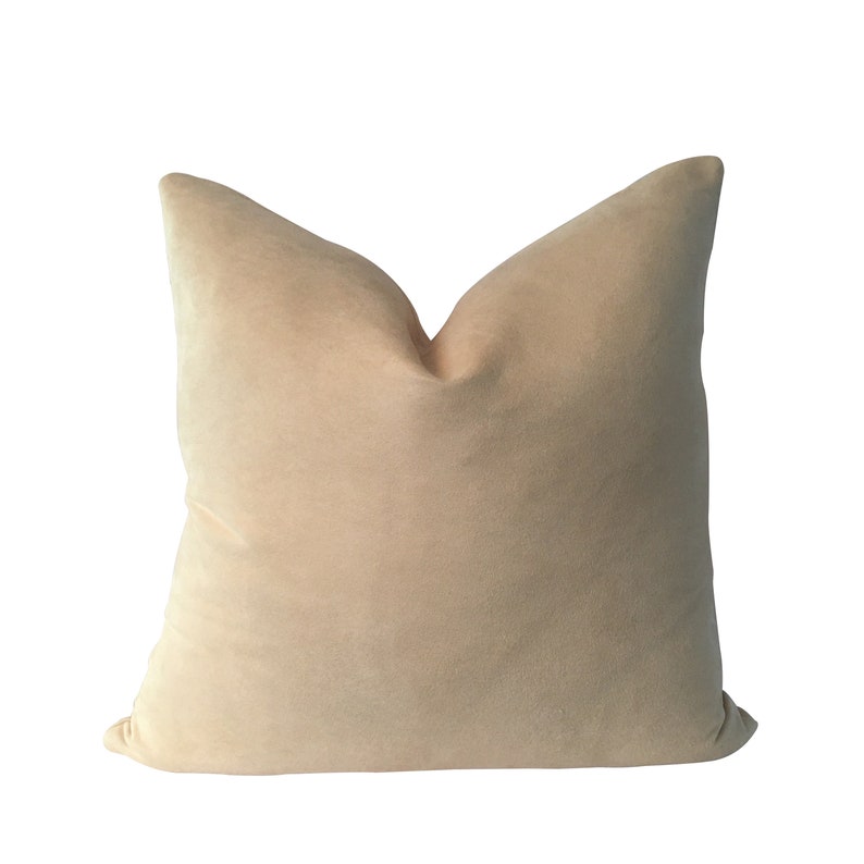 Faux Suede Pillow Cover Suede Pillow Cover Beige Pillow Etsy