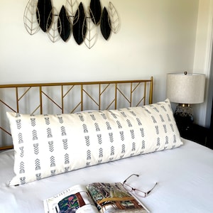 Body Pillow For Women Extra Long Lumbar Cushion Cover Cotton Pillowcase Decorative Throw Pillow for Queen Size Bed Cushion for King