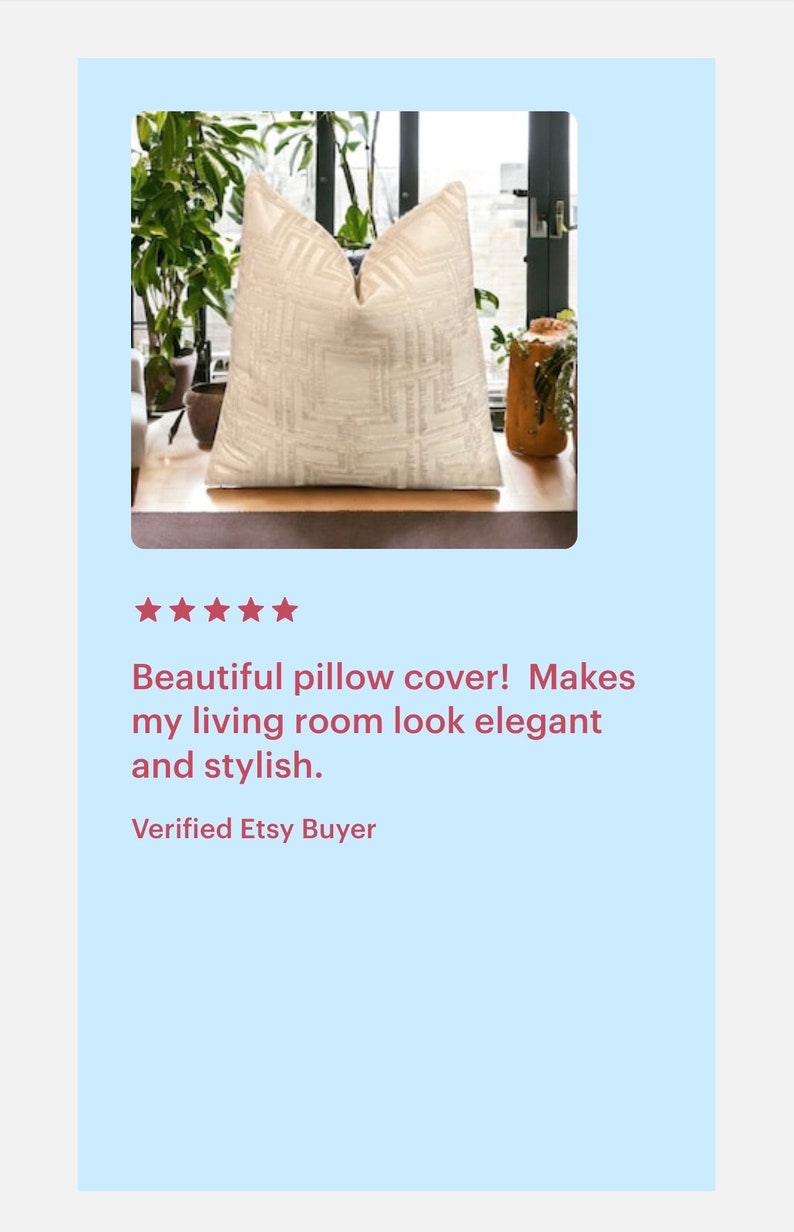 Velvet Throw Pillow for Living Room Sofa Ivory Cushion Cover Handmade