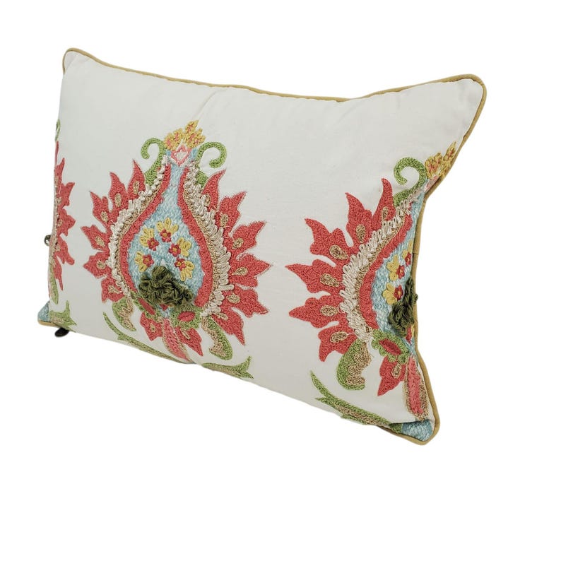 Pier 1 Embroidered Pumpkin Lumbar Throw Pillow - Thumbnail 5