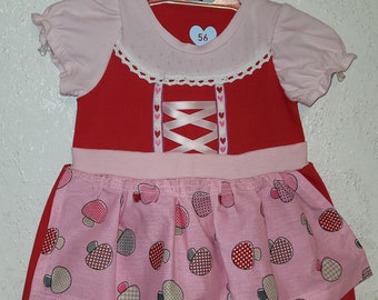 Dirndl pour bébé en jersey de coton