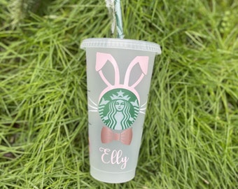 Holographic personalized kids Easter cups