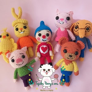 Plimplim and his friends Pattern PDF in Spanish