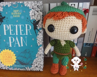 Funko pop Peter Pan Crochet Pattern PDF in Spanish
