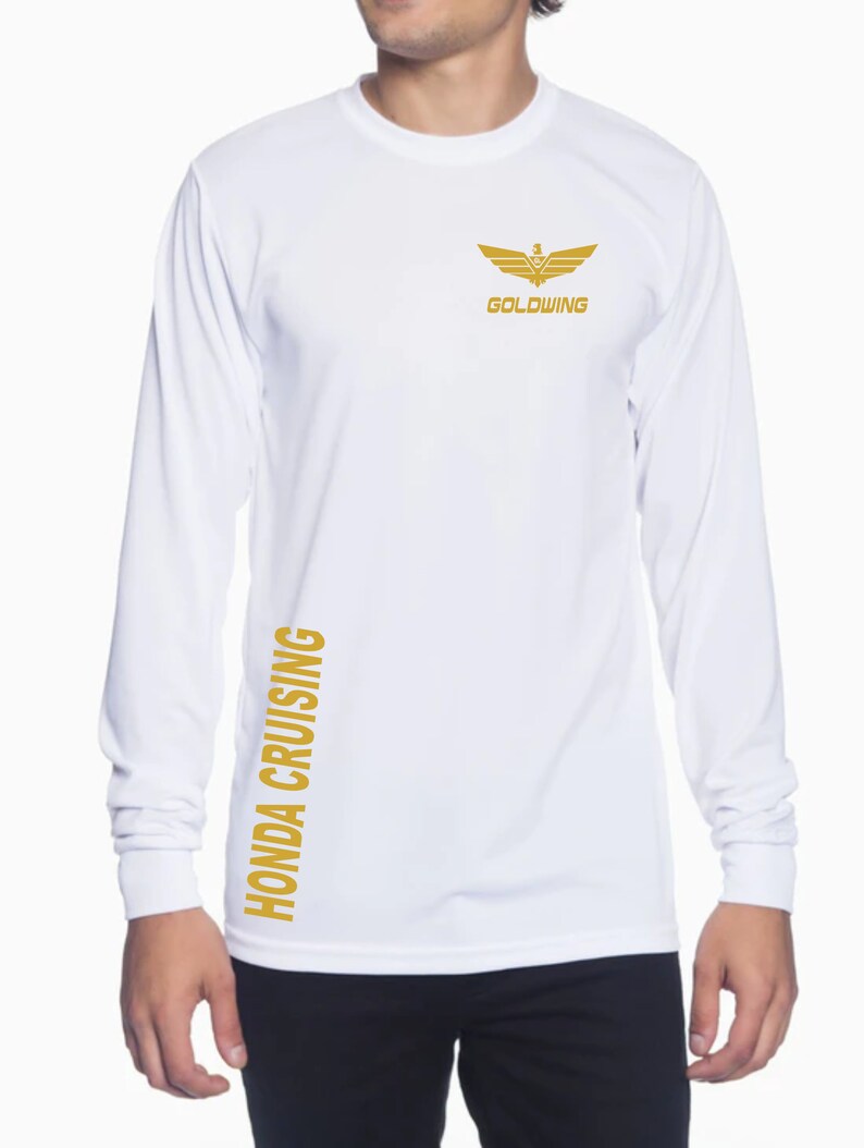 Honda Goldwing, Motorcycle shirt, Wicking Shirt Long sleeve image 7