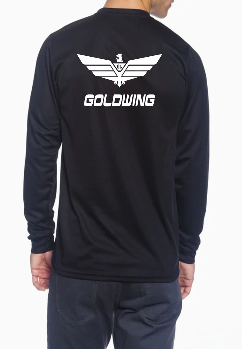 Honda Goldwing, Motorcycle shirt, Wicking Shirt Long sleeve image 2