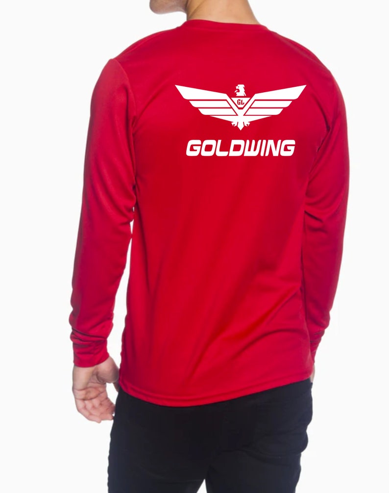 Honda Goldwing, Motorcycle shirt, Wicking Shirt Long sleeve image 4