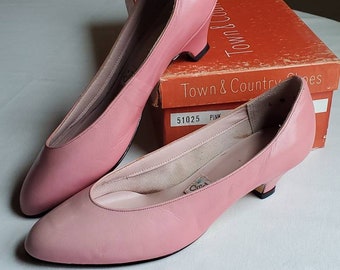 pink vintage shoes