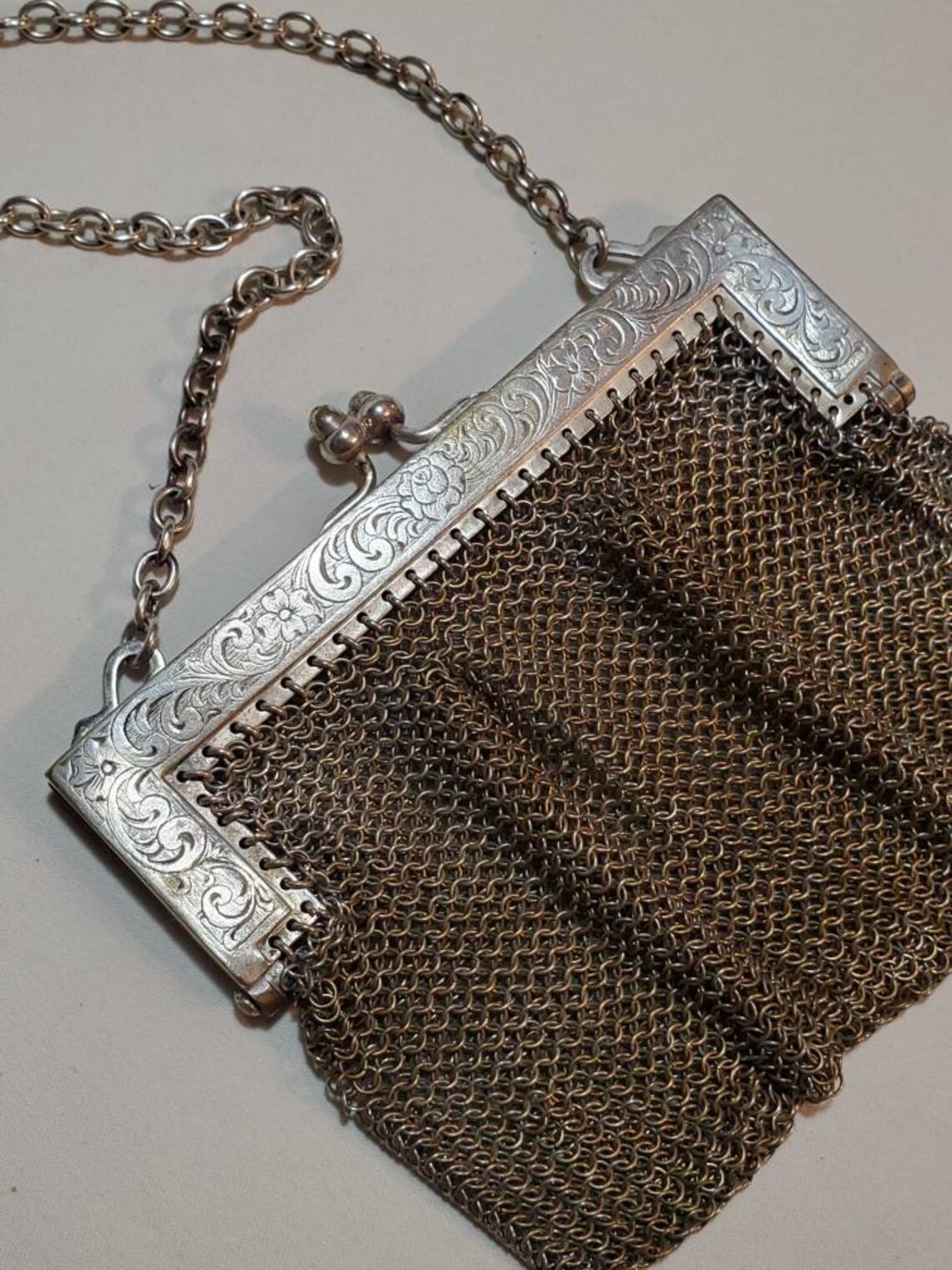 Buy 1900's German Silver Chain Mail Purse Antique Online in India Etsy