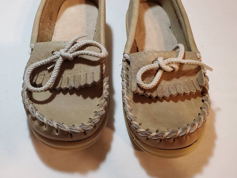 Vintage Moccasins Tan New 1970's | Etsy