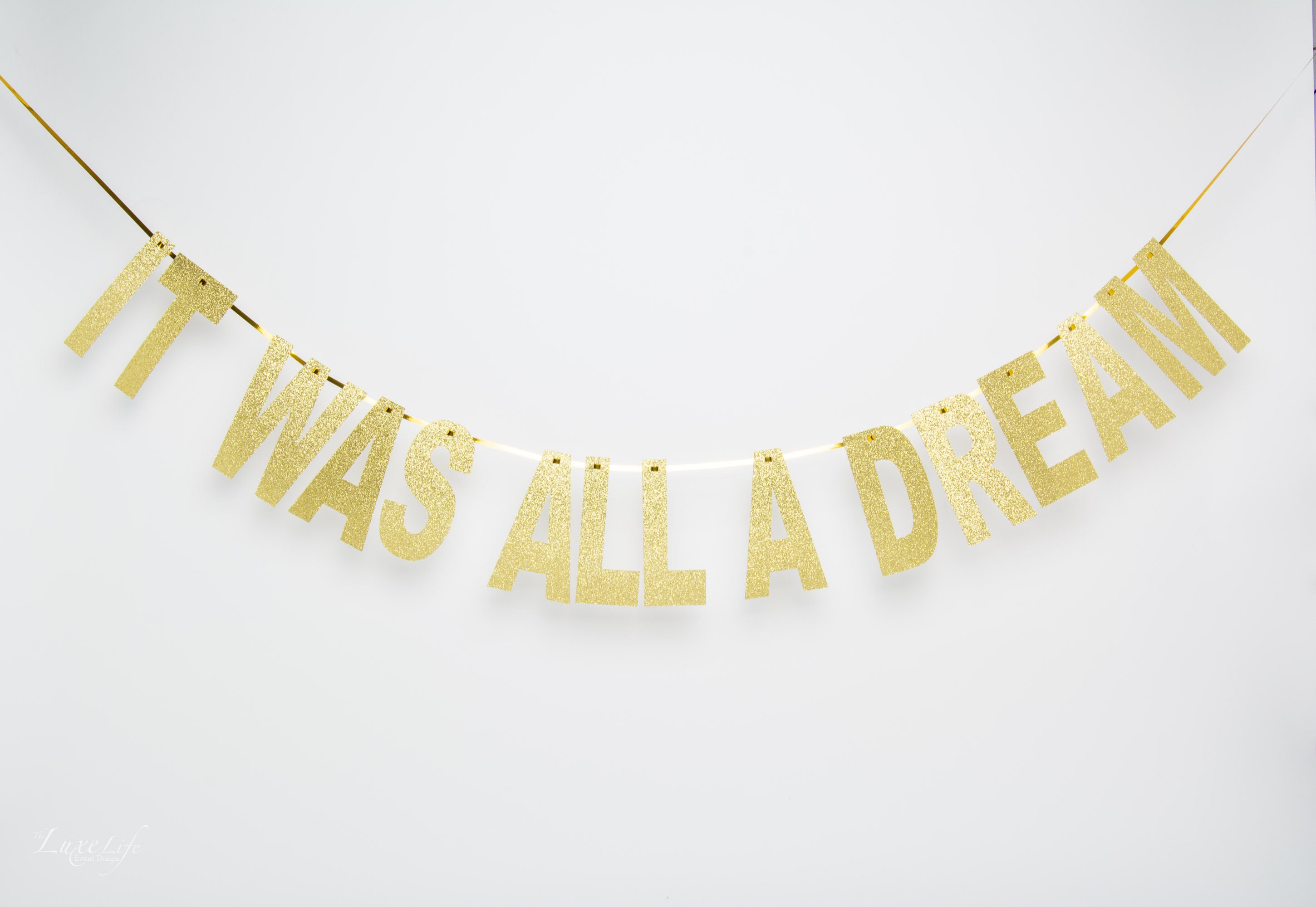 Biggie Smalls it Was All A Dream Gold Letter - Etsy