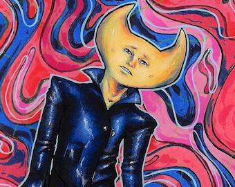 Póster impreso del juego independiente Hylics 2 de Wayne Hylics