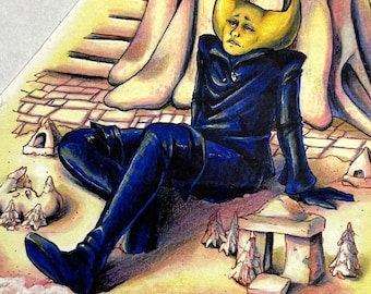 Pegatina de vinilo del juego independiente Hylics Wayne