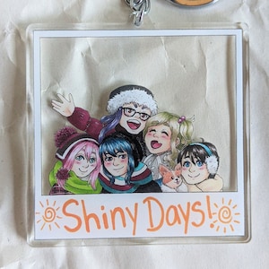 Yuru Camp Laidback Camp Polaroid Keychain 3 in Charm