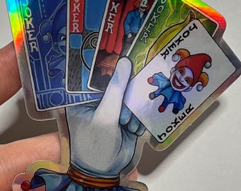 Balatro Jimbo Clown Indie Game Holographic vinyl sticker