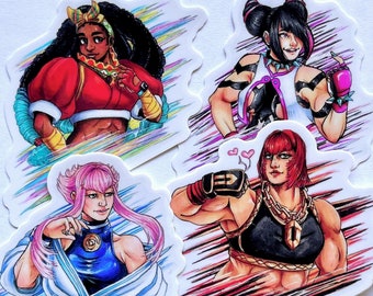 Street Fighter 6 Marisa Manon Capcom Vinyl Stickers