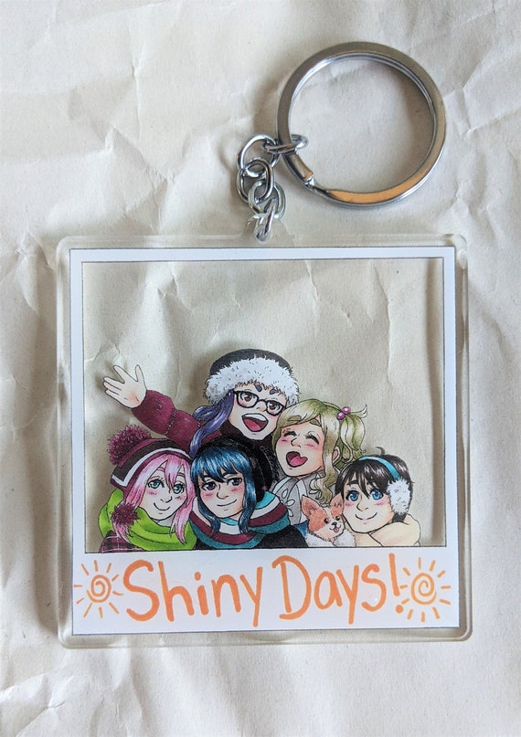 Yuru Camp Laidback Camp Polaroid Keychain in Charm
