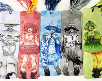 Mushroom Original Bookmarks Inky Cap Destroying Angel Wrinkled Peach