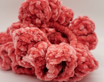 Handmade Crocheted Velvet Scrunchie - Two pack