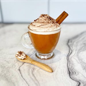 Faux Pumpkin Spice Latte: Fall Coffee Bar Decor