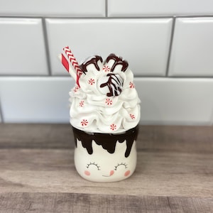 Hot Cocoa Marshmallow Mug Topper- Topper Only  | Hot Cocoa Tiered Tray Decor | Marshmallow Mug Topper | Hot Cocoa Bar | Hot Cocoa Mug Topper